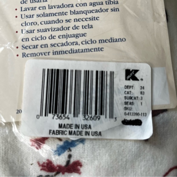 2 Vintage Receiving Baby Blankets Cotton USA 1980's Teddy Bear NOS 30X30 Kmart - Picture 7 of 9